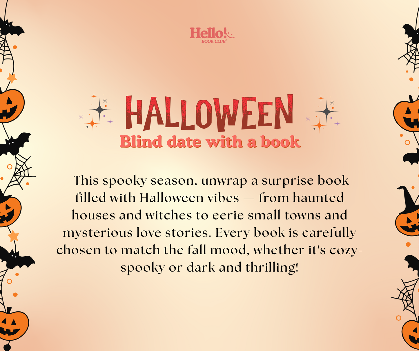 Halloween Blind Date with a Book, Spooky Packaging Gift