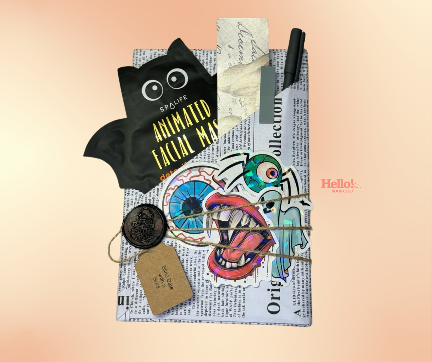 Halloween Blind Date with a Book, Spooky Packaging Gift