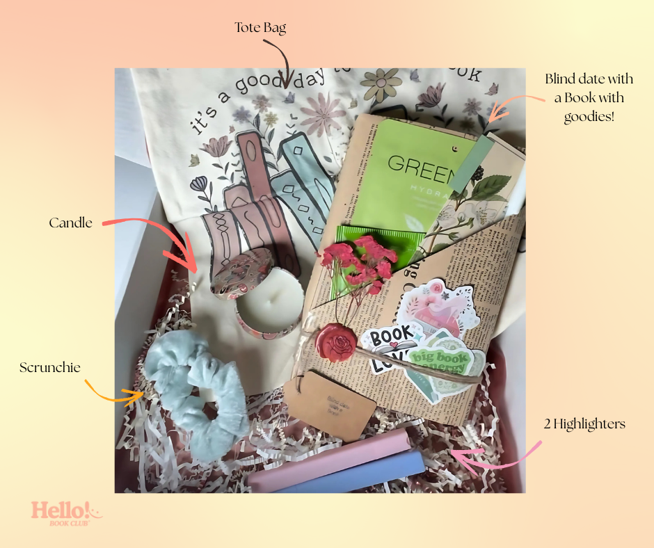 Bookish Gift Box - A blind date with a book & Self care Goodies