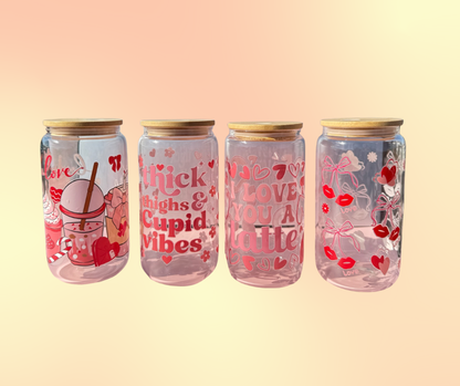 Valentines Glass Cup