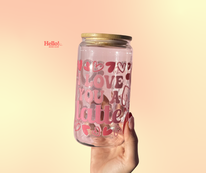 Valentines Glass Cup