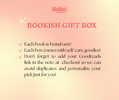 Bookish Gift Box - A blind date with a book & Self care Goodies