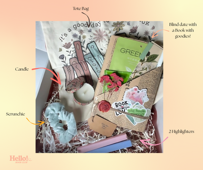 Bookish Gift Box - A blind date with a book & Self care Goodies